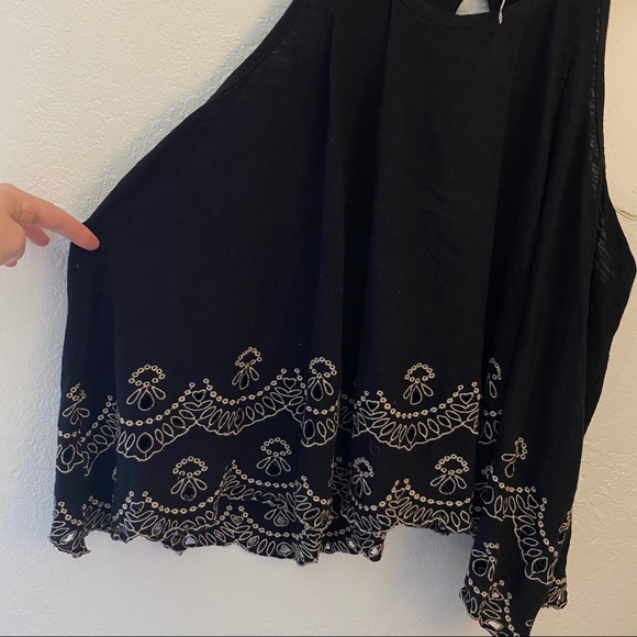 FREE PEOPLE Flowy Razor Back Eyelet Detailed Tank - Picture 3 of 13